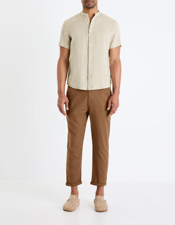 Damaopoc Natural Short Sleeves Shirt Celio