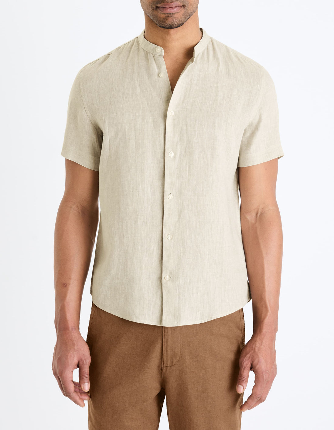Damaopoc Natural Short Sleeves Shirt Celio