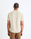 Damaopoc Natural Short Sleeves Shirt Celio