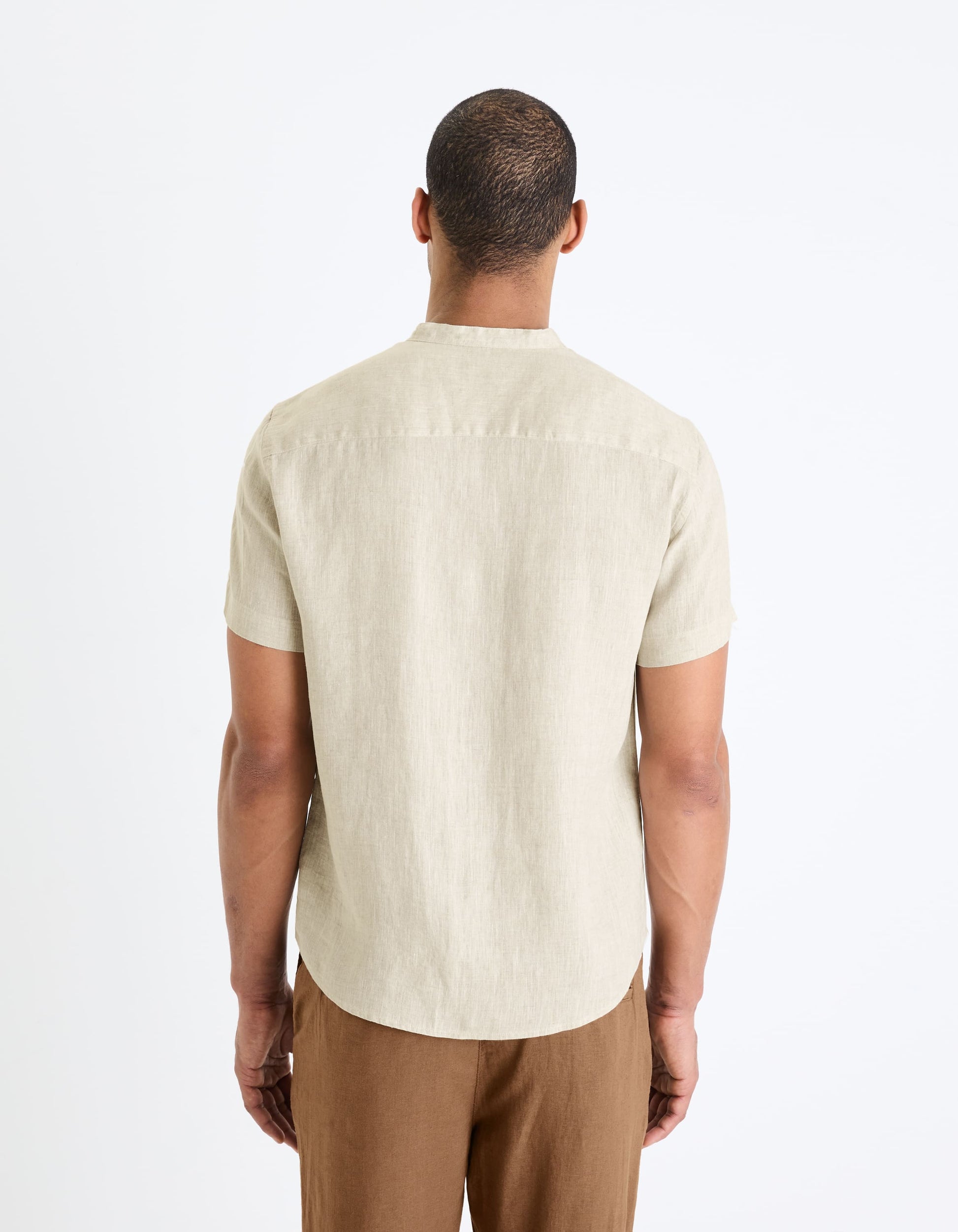 Damaopoc Natural Short Sleeves Shirt Celio