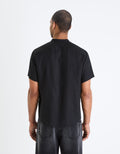 Damaopoc Black Short Sleeves Shirt Celio