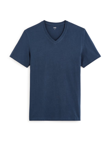Debasev Navy Blue Short Sleeves Tshirt