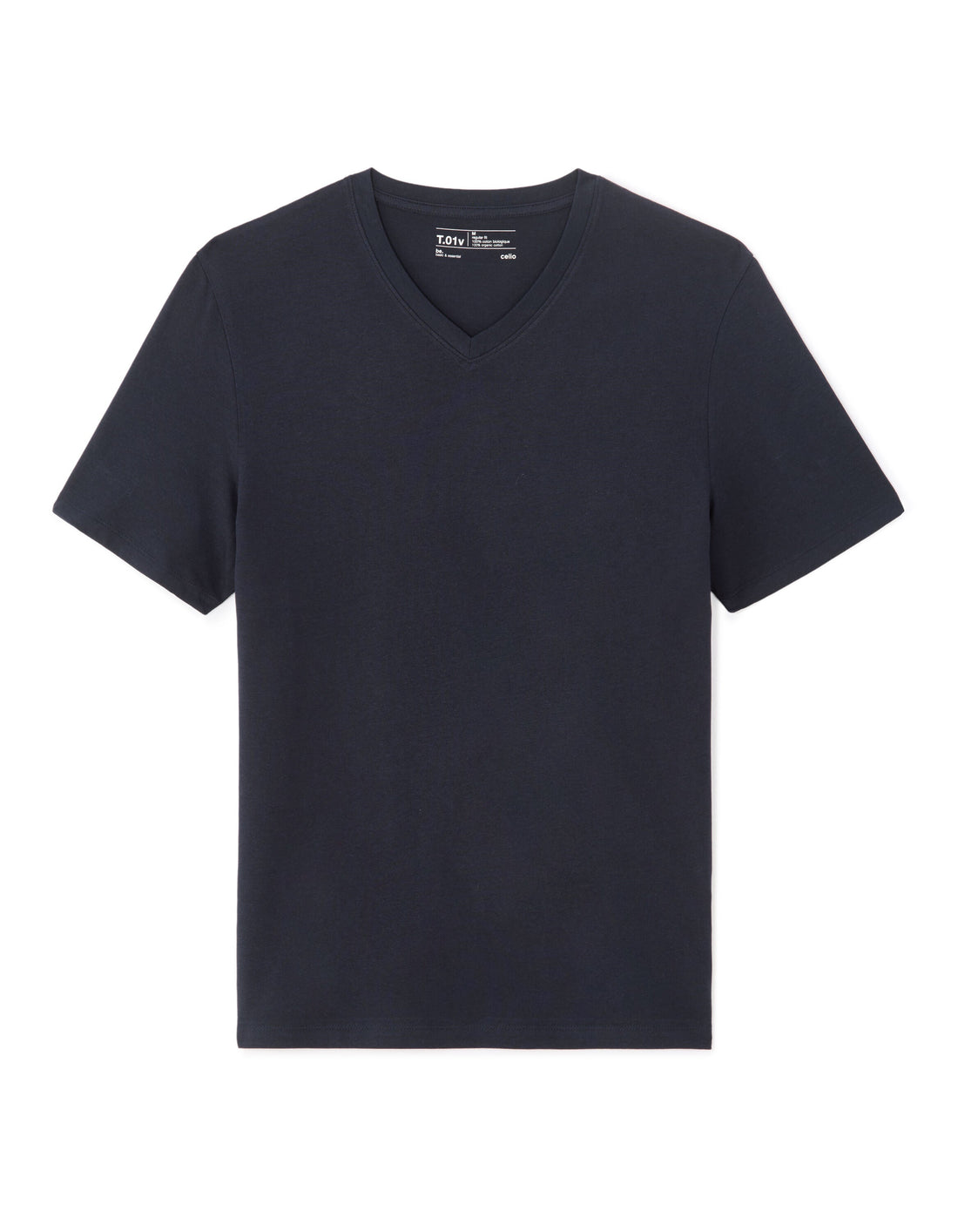 Regular Fit V-Neck T-Shirt, 100% Cotton Celio