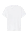 White Regular Fit V-Neck 100% Cotton T-shirt Celio