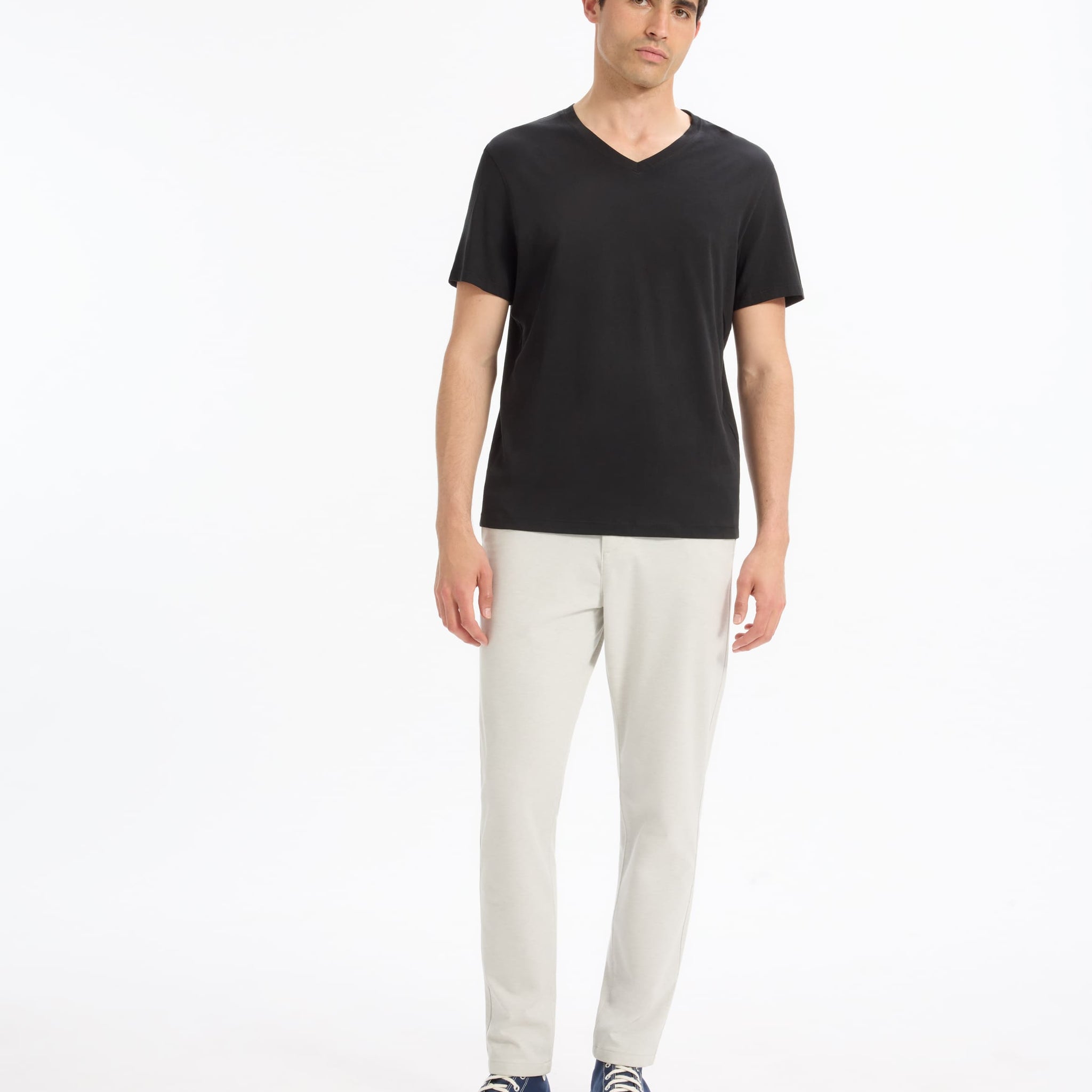 Debasev Black Short Sleeves Tshirt Celio