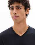 Regular Fit V-Neck 100% Cotton T-Shirt Celio