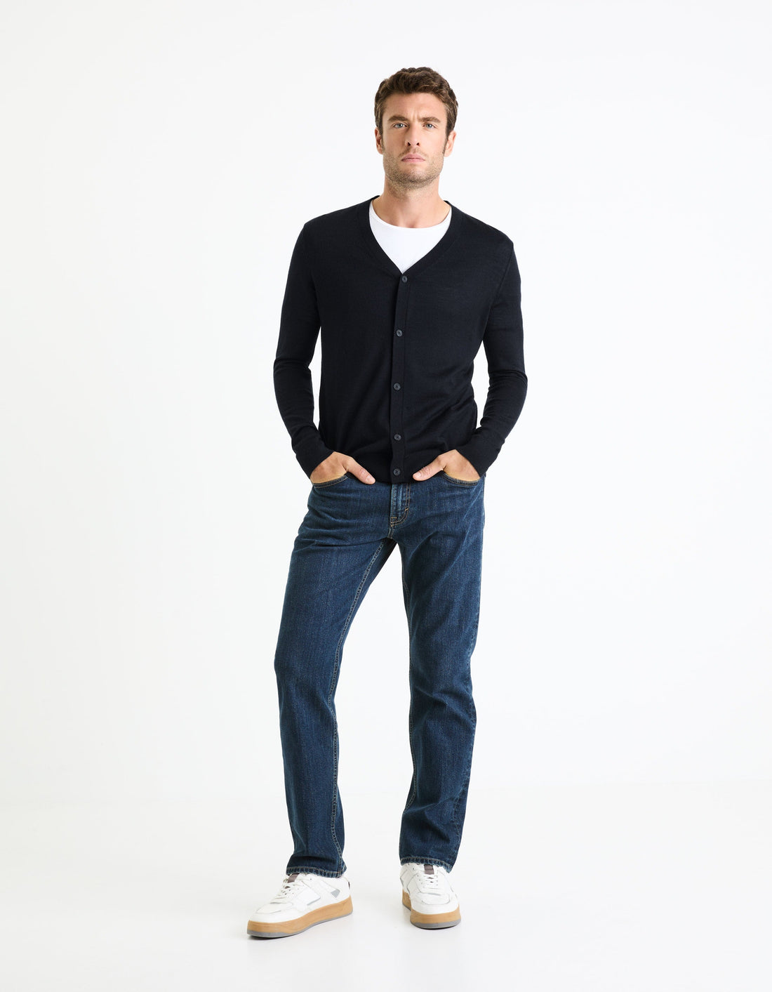 FEMERI NAVY CARDIGAN Celio
