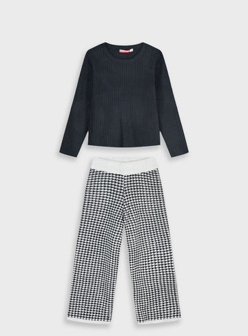 Children's Black Set Blouse For Girl Energiers