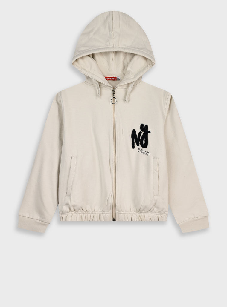 Children's Offwhite Cardigan For Girl Energiers