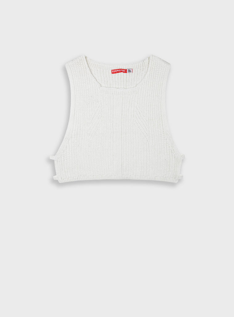 Children's Offwhite Blouse Vest For Girl Energiers