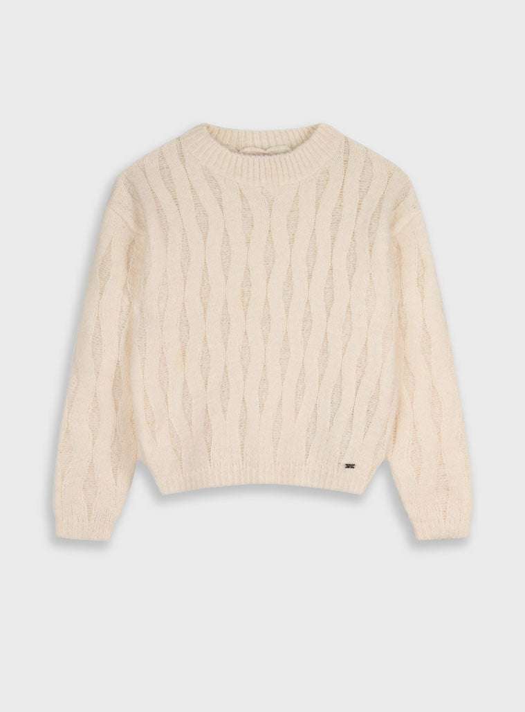 Children's Offwhite Blouse For Girl Energiers