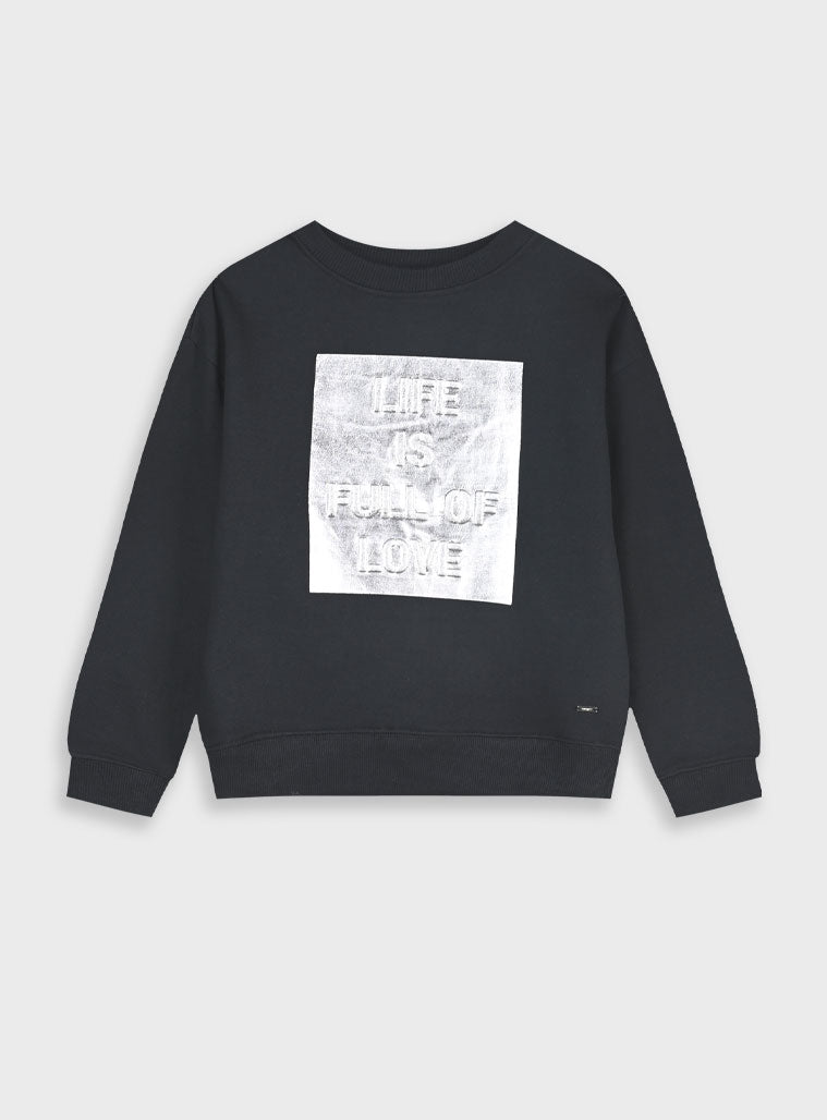 Children's Black Blouse Fleece For Girl Energiers