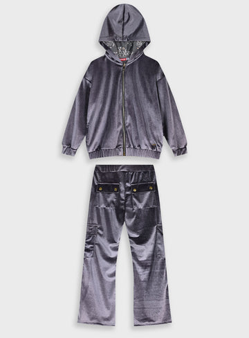 Children's Anthracite Tracksuit For Girl Energiers