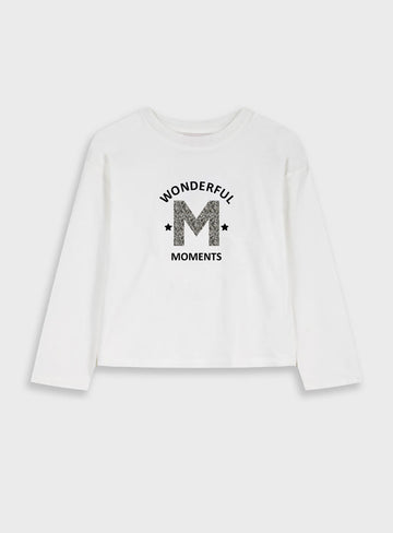 Children's Offwhite Blouse For Girl Energiers