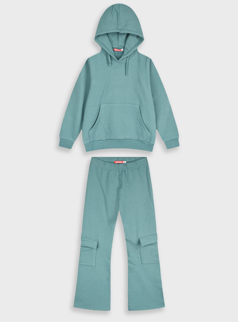 Children's Green Tracksuit(Blouse,Trousers) For Girl Energiers