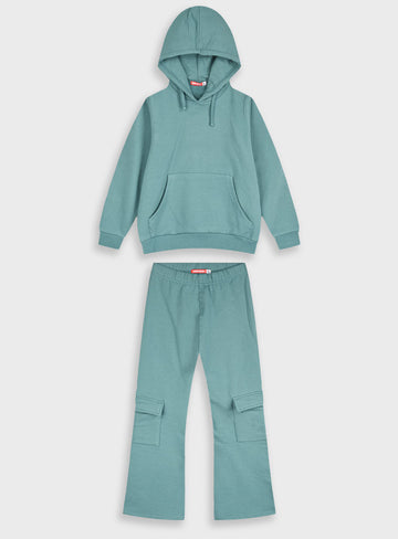Children's Green Tracksuit(Blouse,Trousers) For Girl Energiers