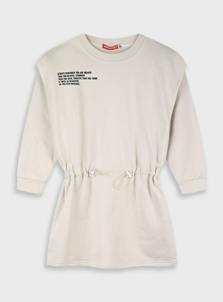 Children's Offwhite Dress For Girl Energiers