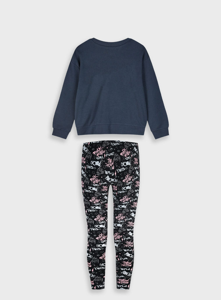 Children's Anthracite Set For Girl Energiers