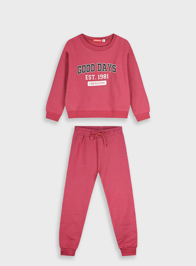 Children's Red Tracksuit For Girl Energiers