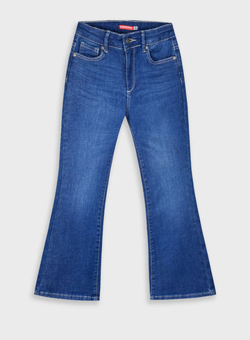 Blue Flared Leg Jeans For Girls Energiers