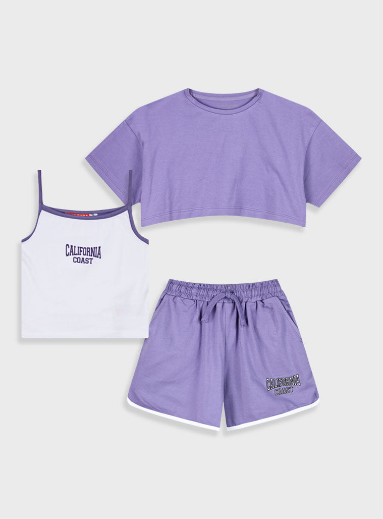 Dusty Lilac 3 PCS SET