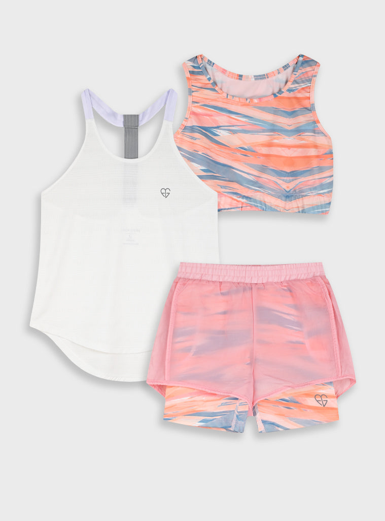 Set (Blouse Top,Shorts) for Girls Energiers