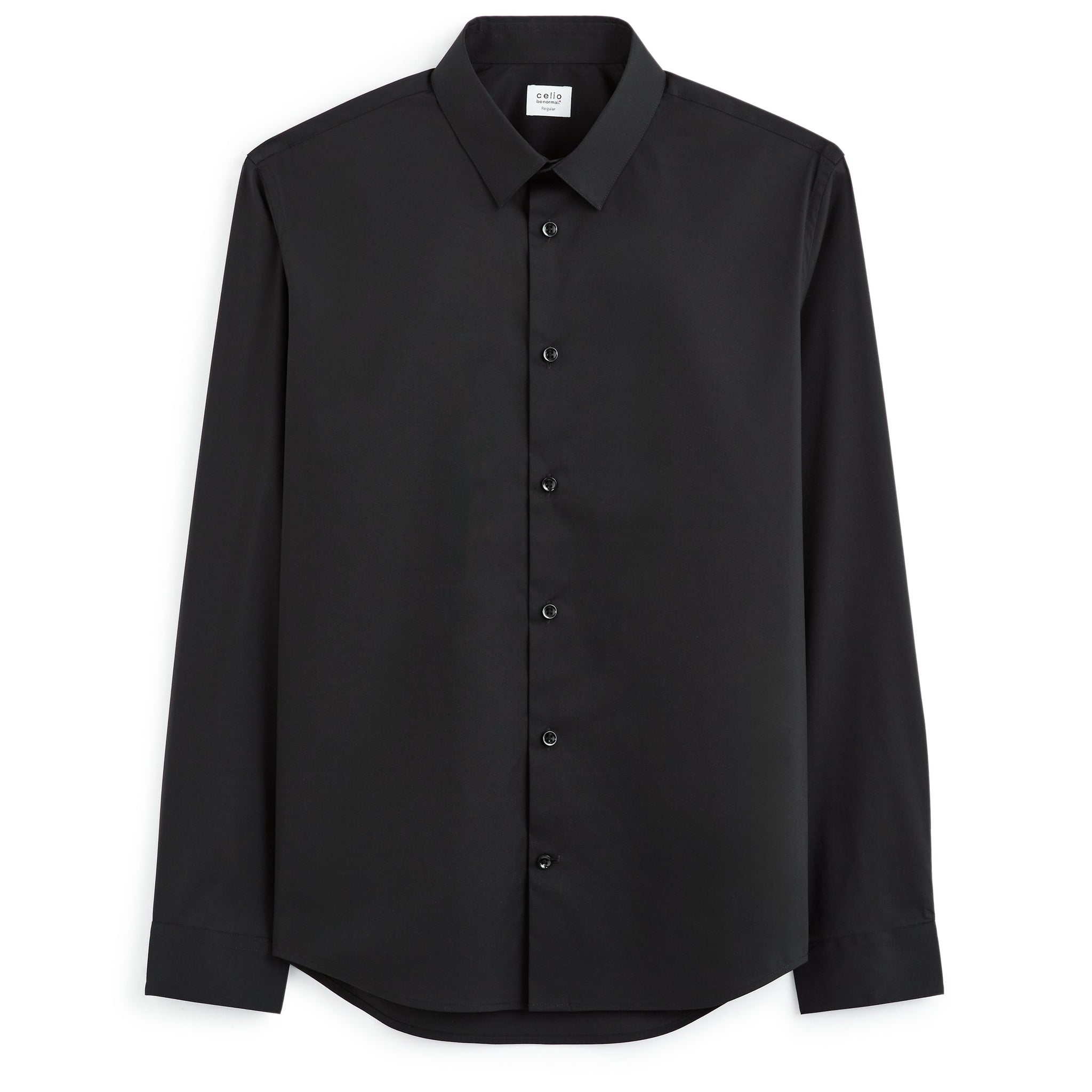 Masantalrg Black Long Sleeves Shirt Celio