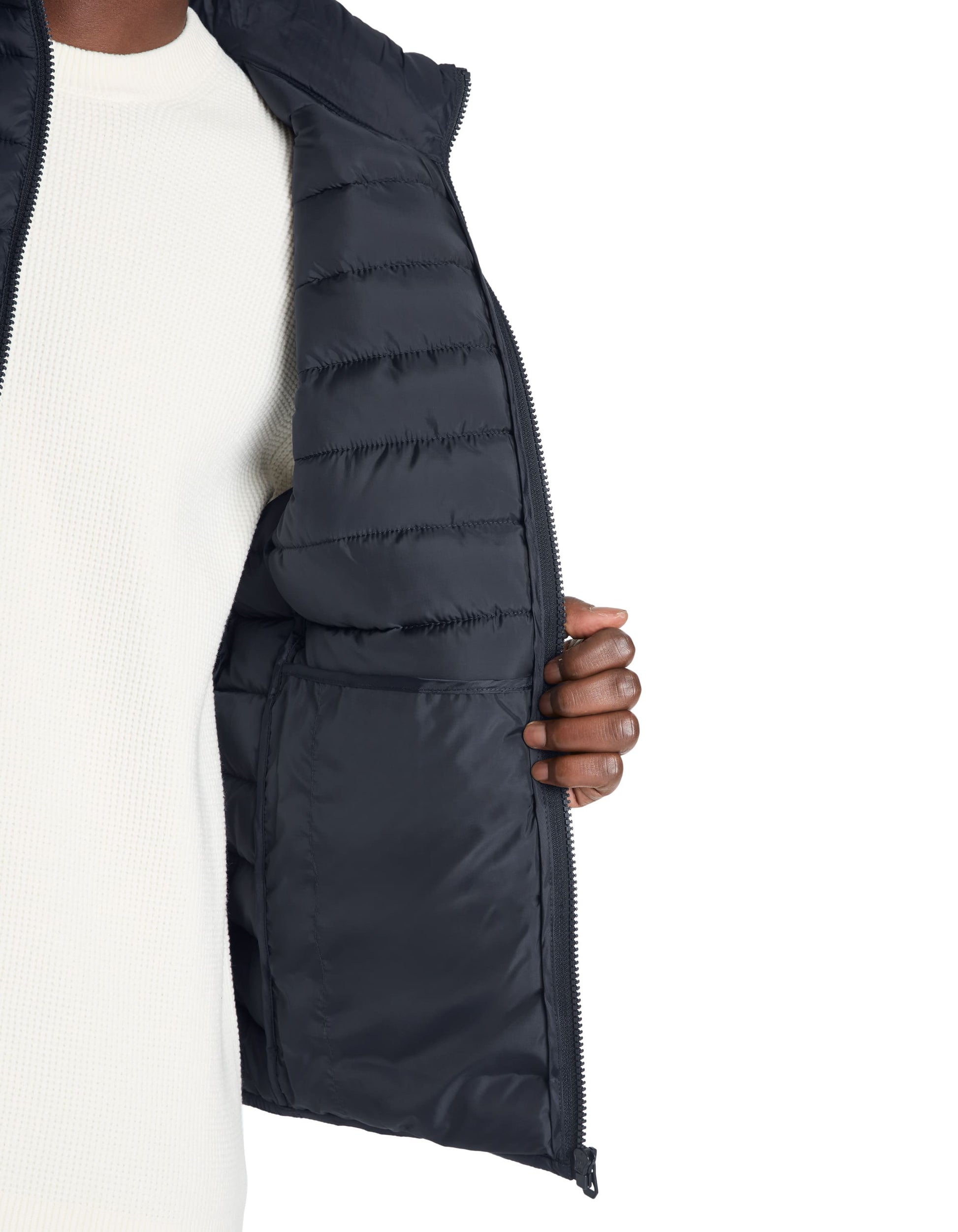 Fulock Navy Puffy Jacket Celio