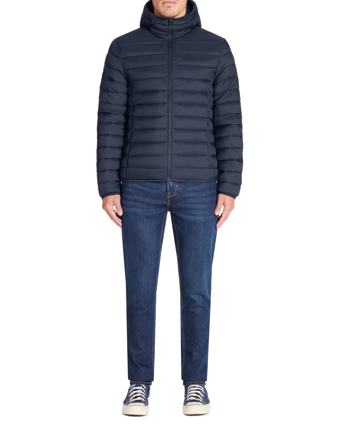 Fububble Navy Puffy Jacket Celio