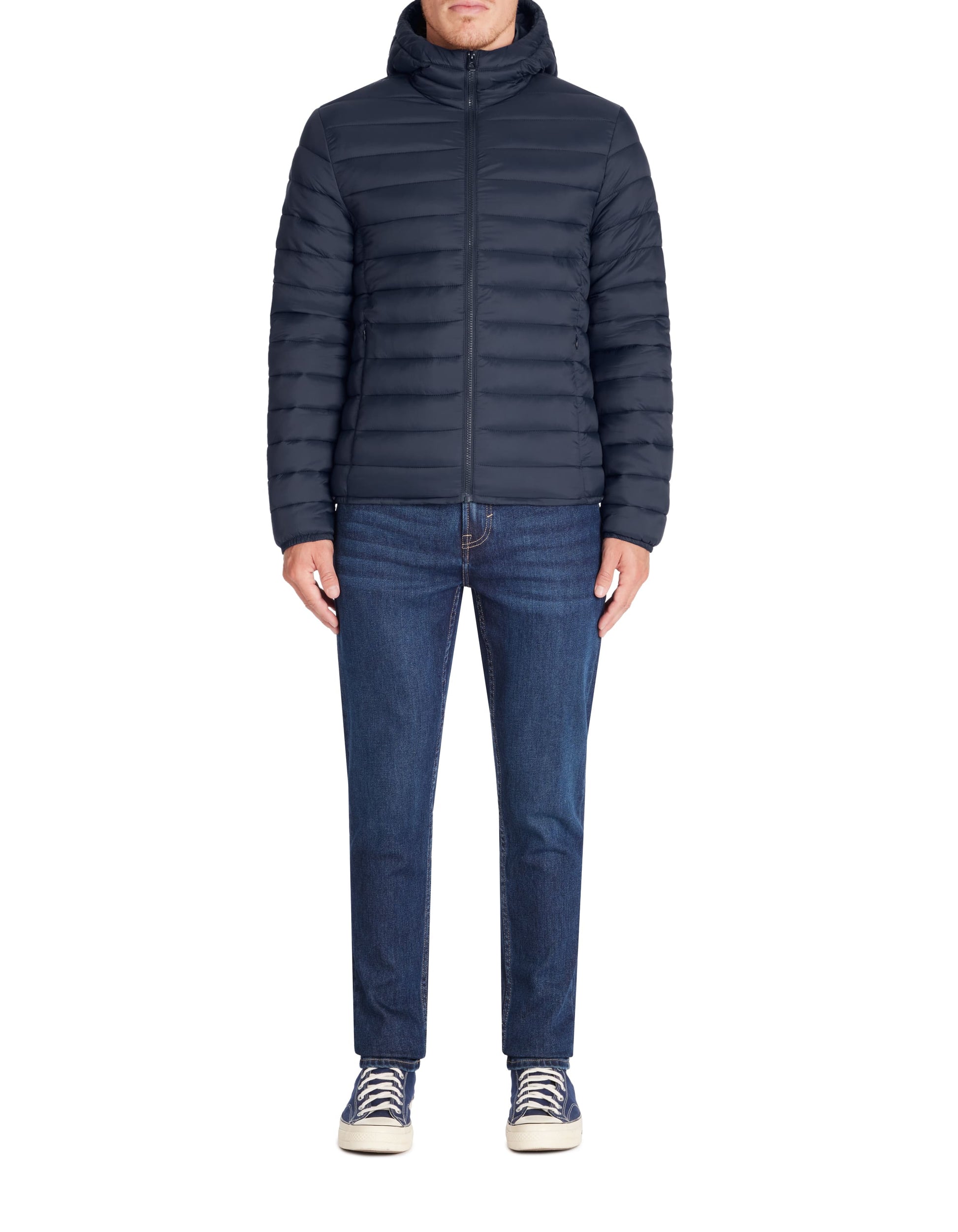 Fububble Navy Puffy Jacket Celio