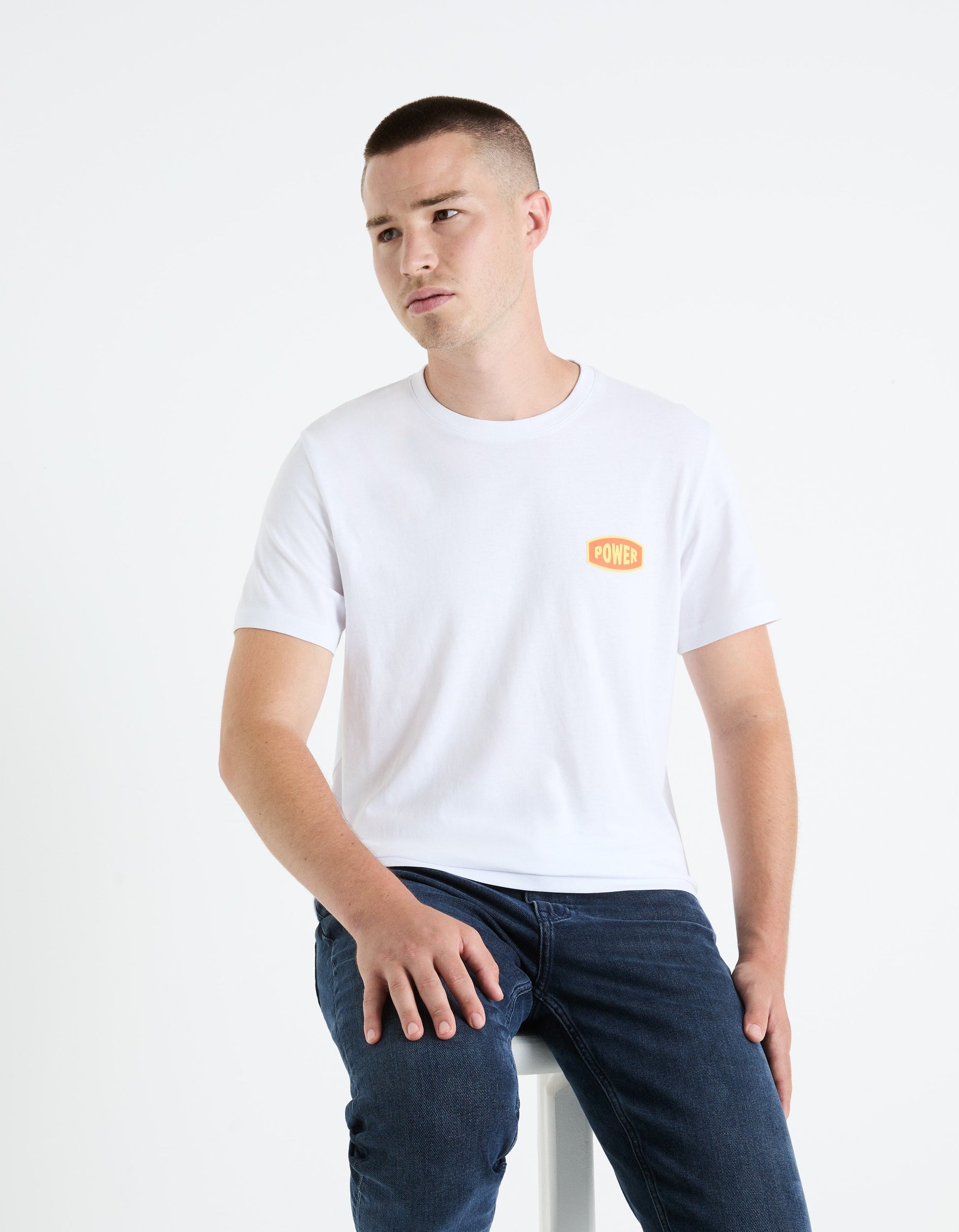 FETEXTO OPTICAL WHITE SS TSHIRT Celio