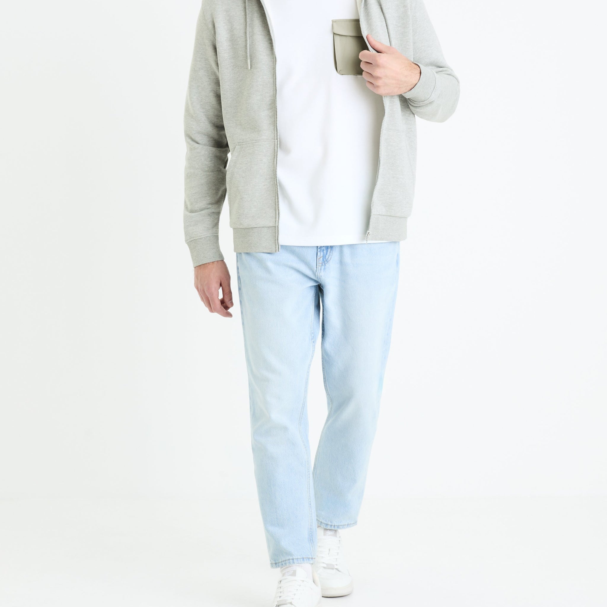 Fethree Heather Grey Vest Celio
