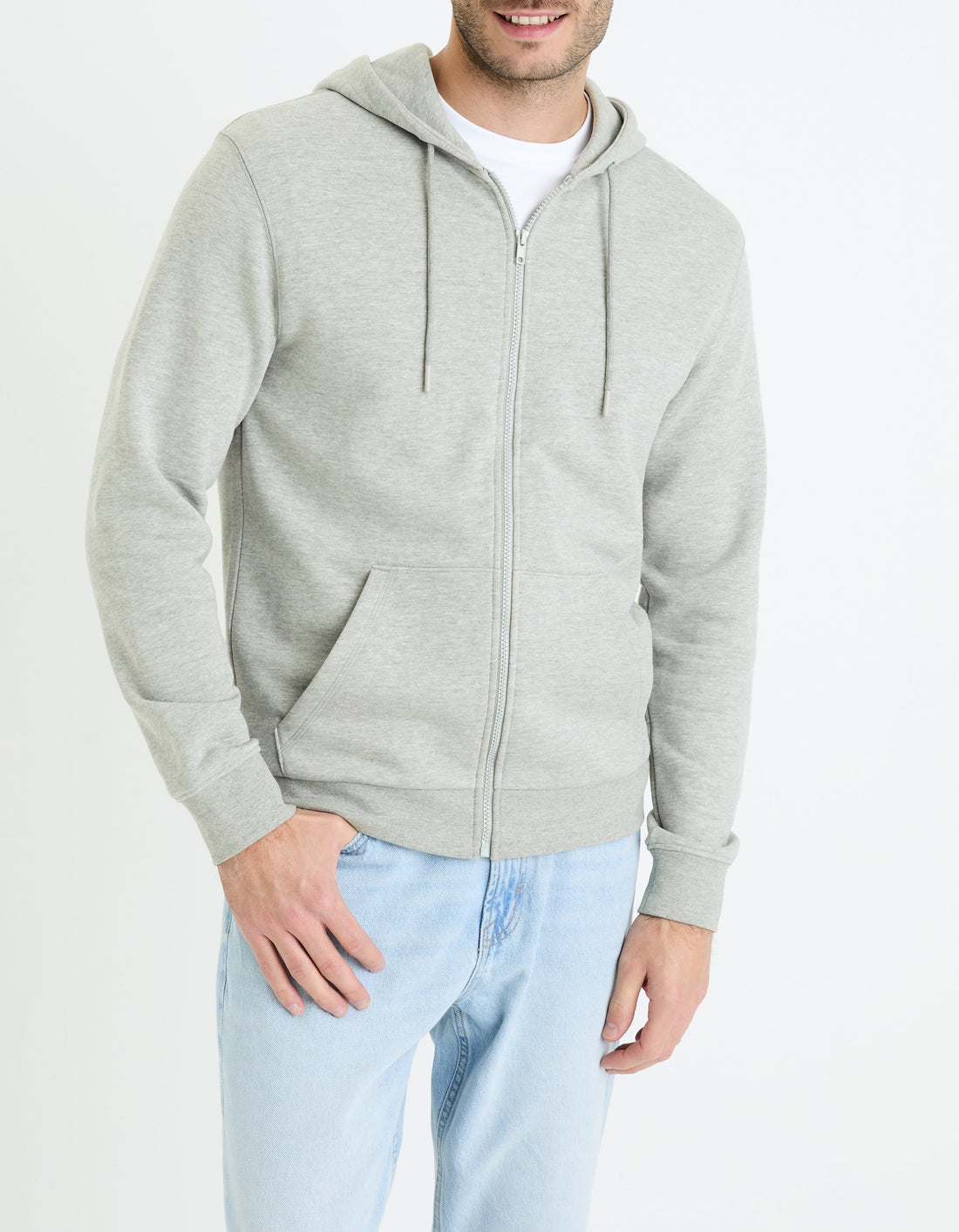 Fethree Heather Grey Vest Celio
