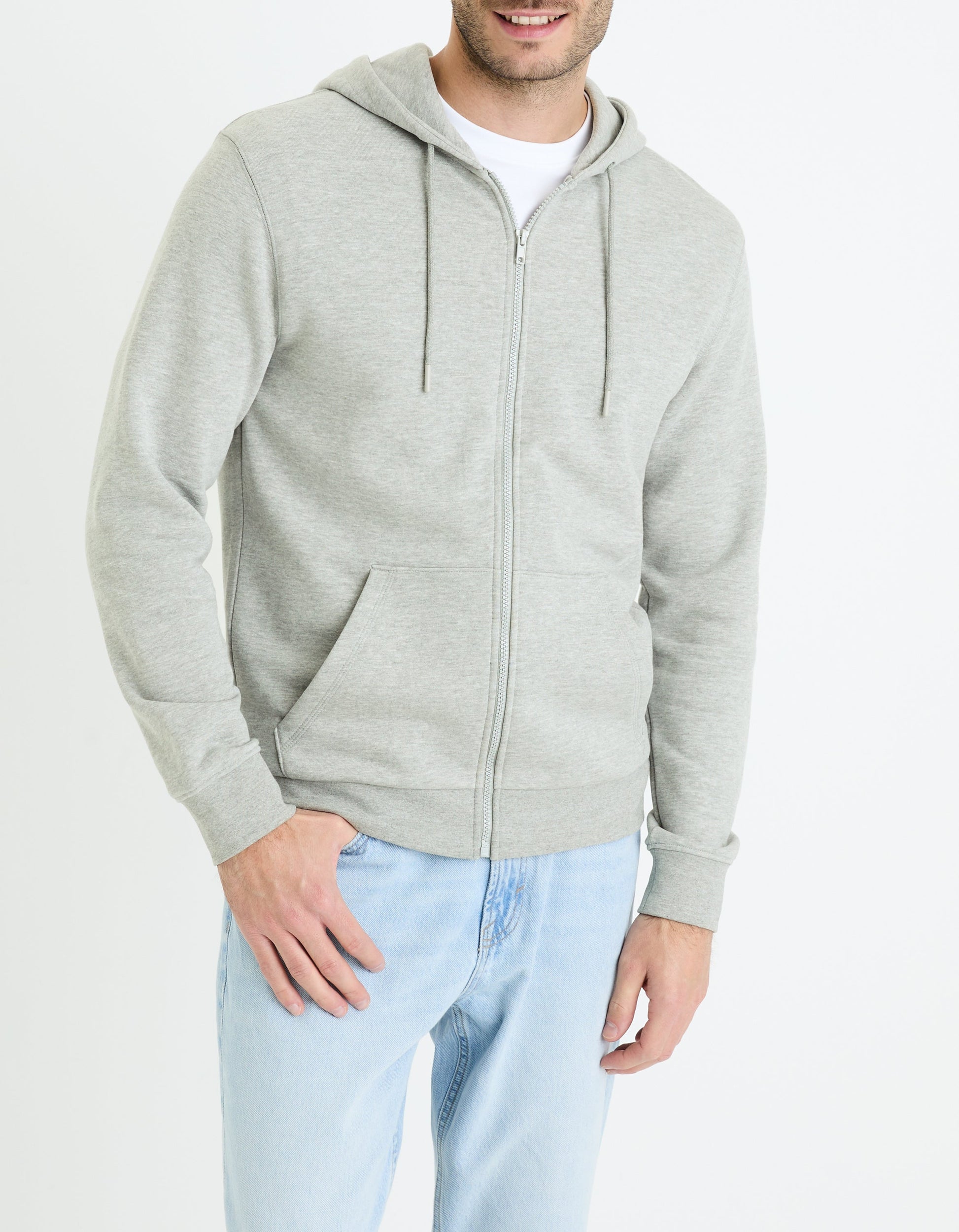 Fethree Heather Grey Vest Celio
