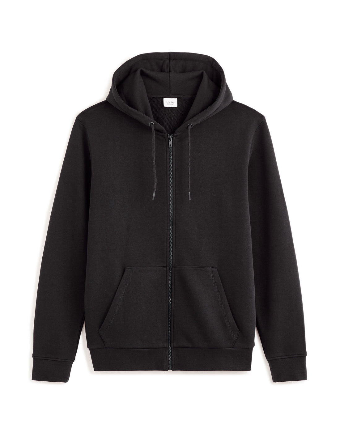 Black hoodie on a white background