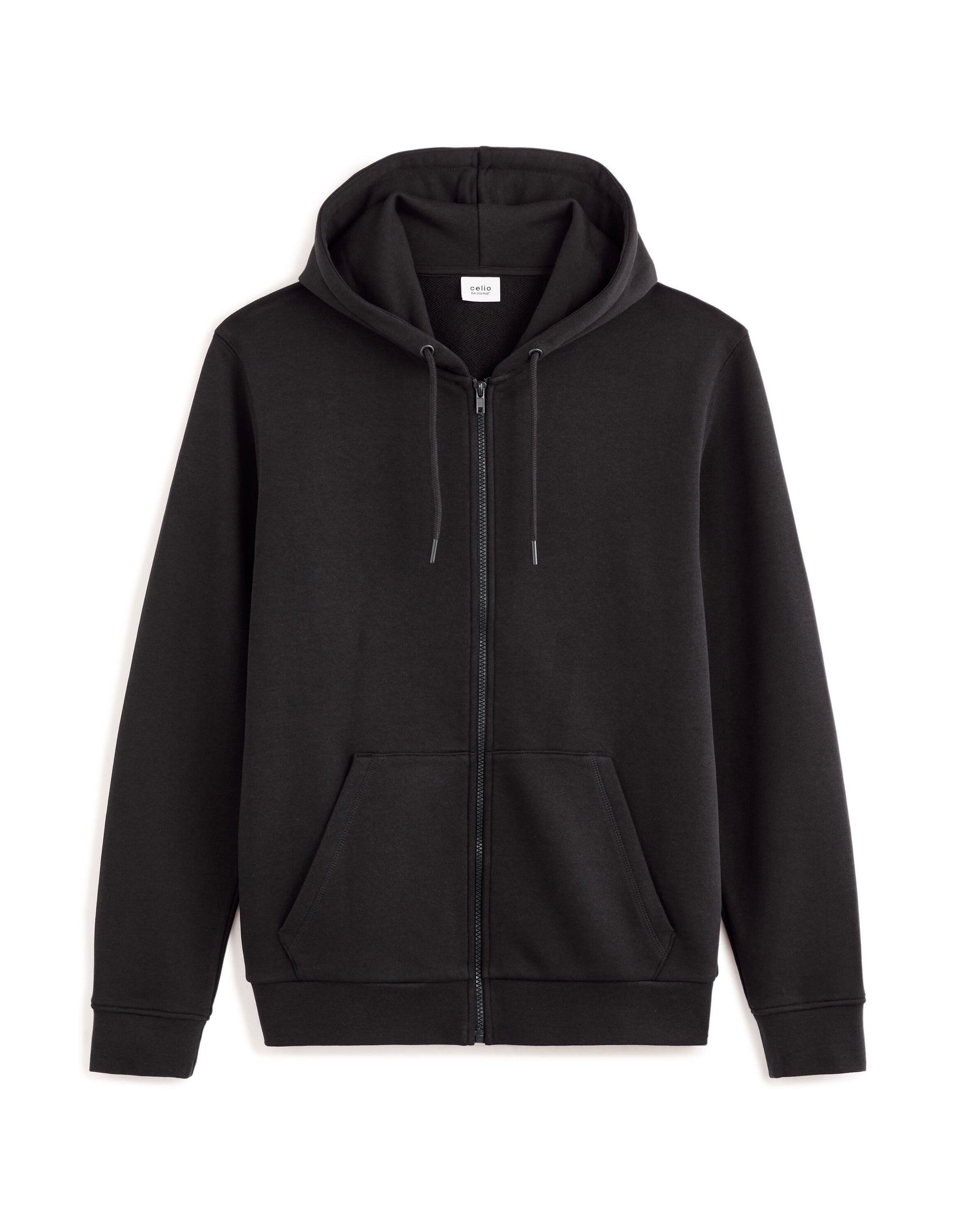 Black hoodie on a white background