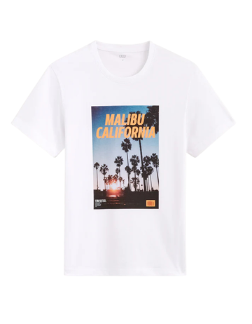 FEKALI OPTICAL WHITE SS TSHIRT Celio