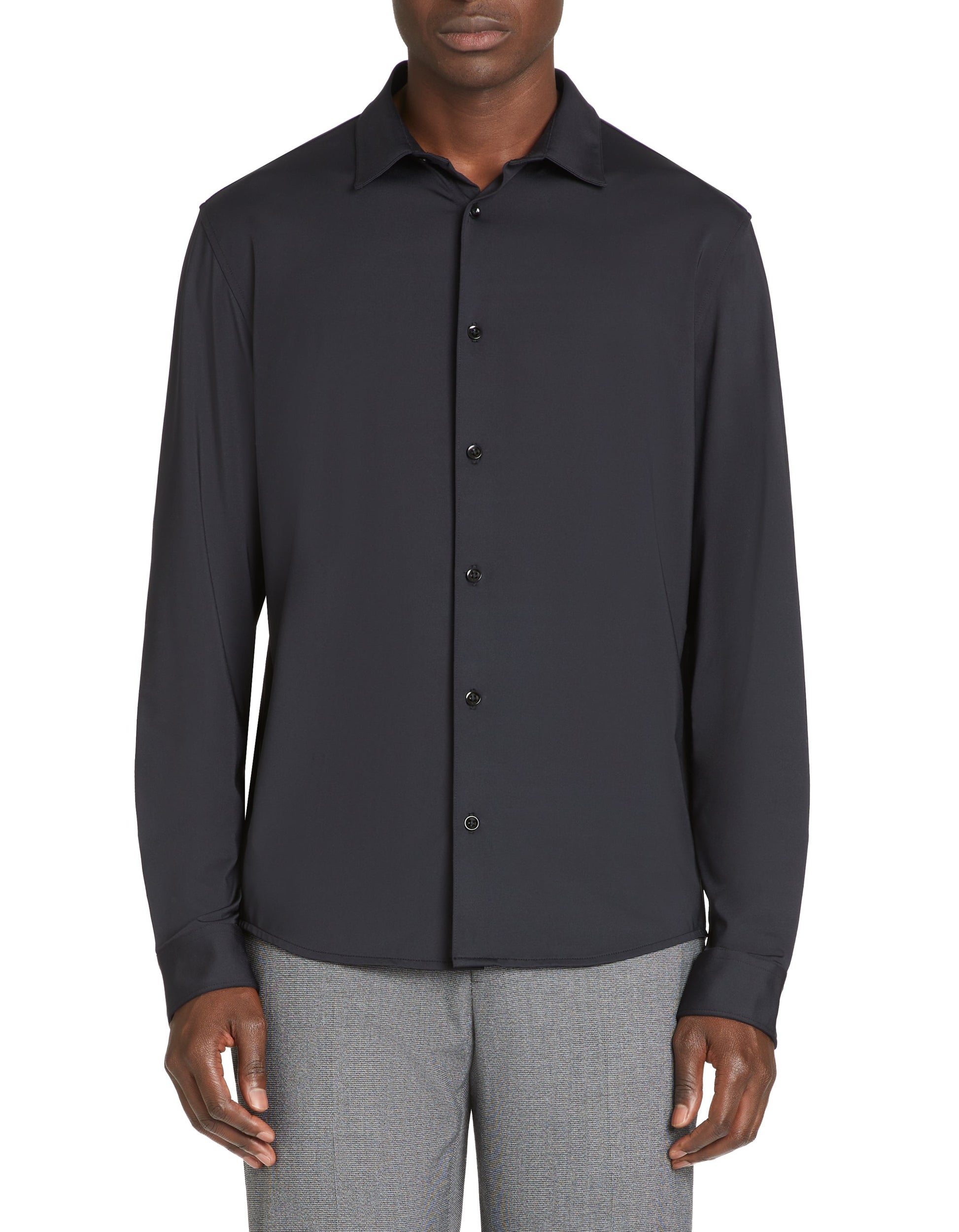 Fastretcho Black Long Sleeves Shirt Celio