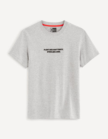 LDEALI HEATHER GREY TEE SHIRT