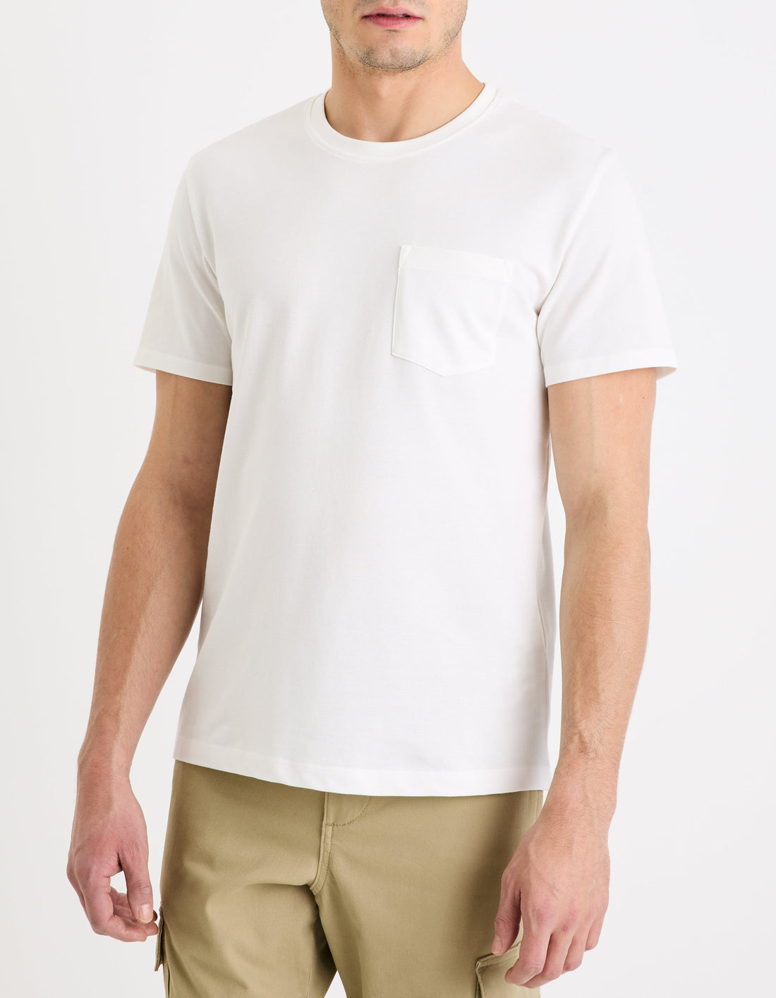 Gepik Off White Short Sleeves Tshirt Celio