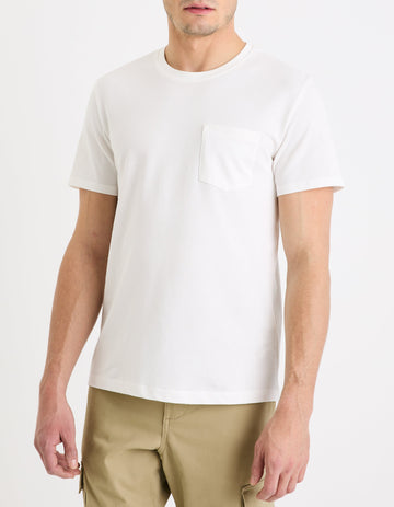 Gepik Off White Short Sleeves Tshirt Celio