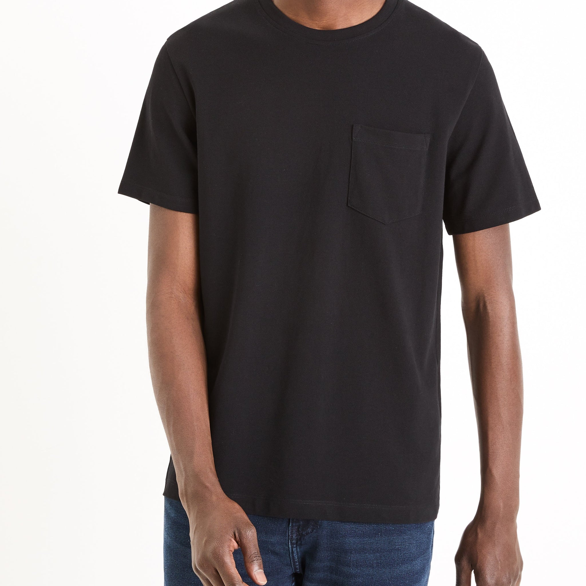 Gepik Black Short Sleeves Tshirt Celio