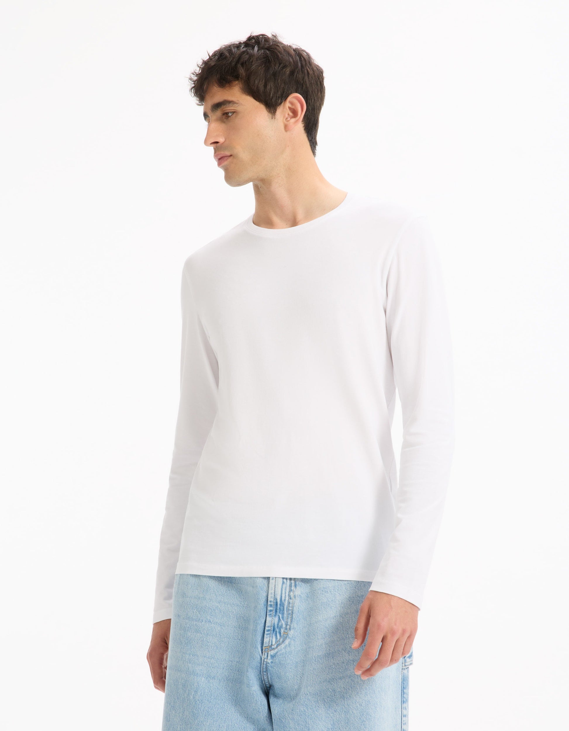 GEUNIML OPTICAL WHITE LS TSHIRT Celio