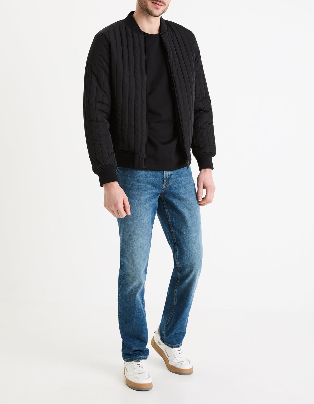 Geteboude Black Short Sleeves Tshirt Celio