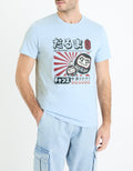 Gelampi Light Blue 02 Short Sleeves Tshirt Celio