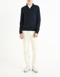 Navy Turtle Neck Jumper