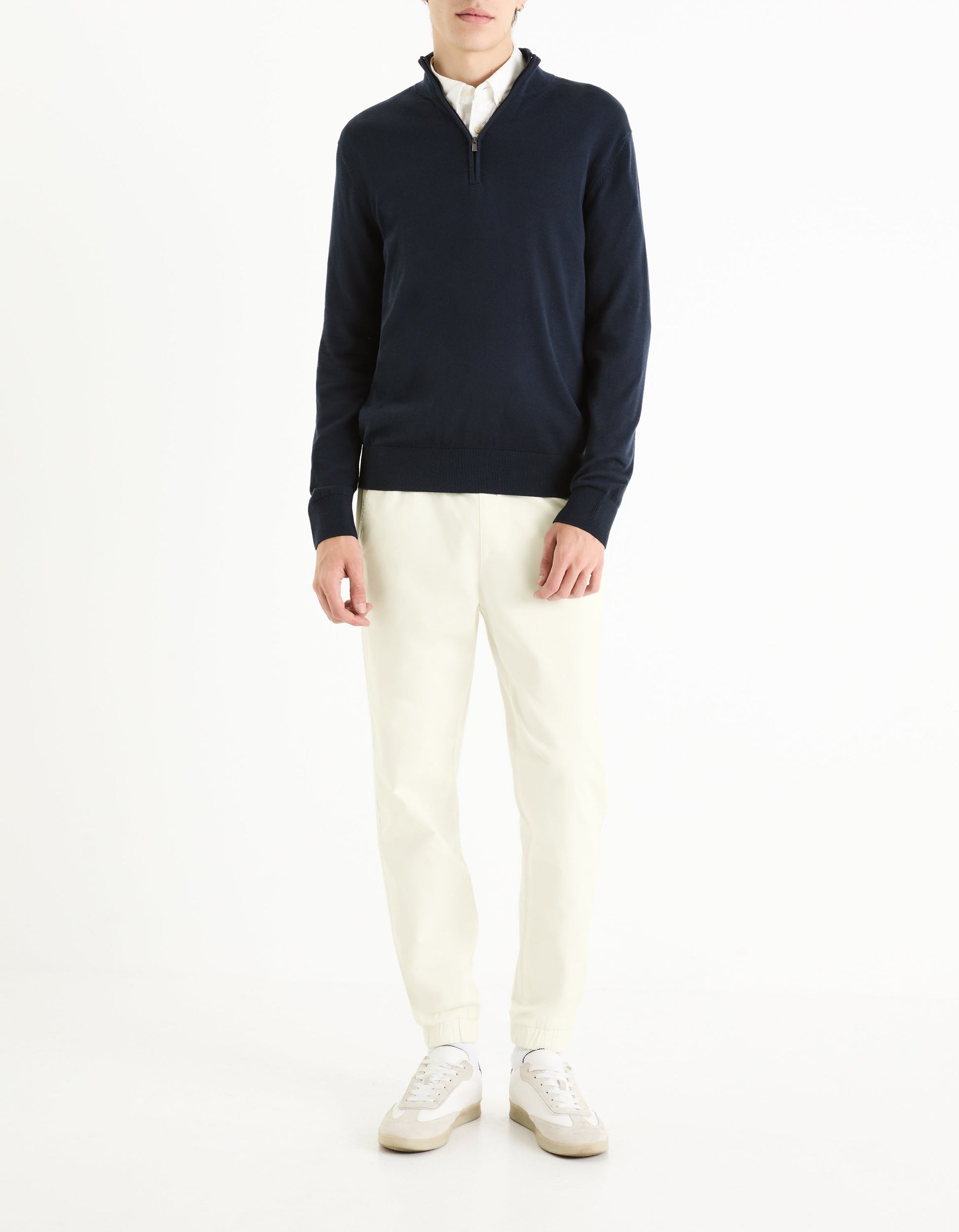 Navy Turtle Neck Jumper