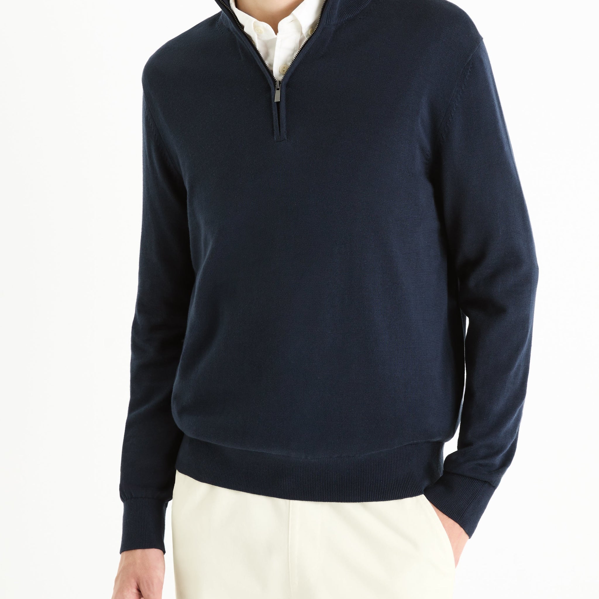 Navy Turtle Neck Jumper