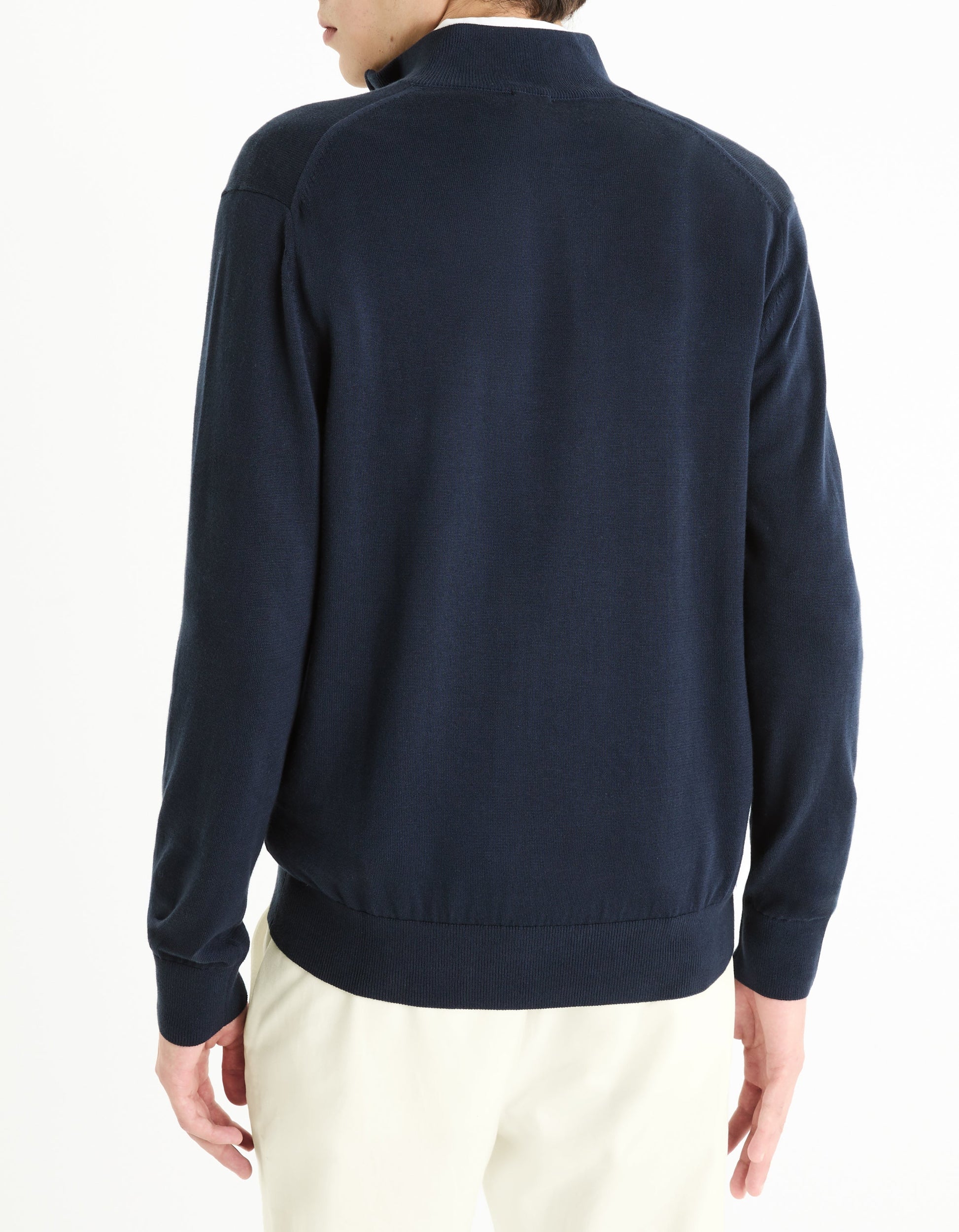 Gecotont Navy Turtle Neck Jumper Celio