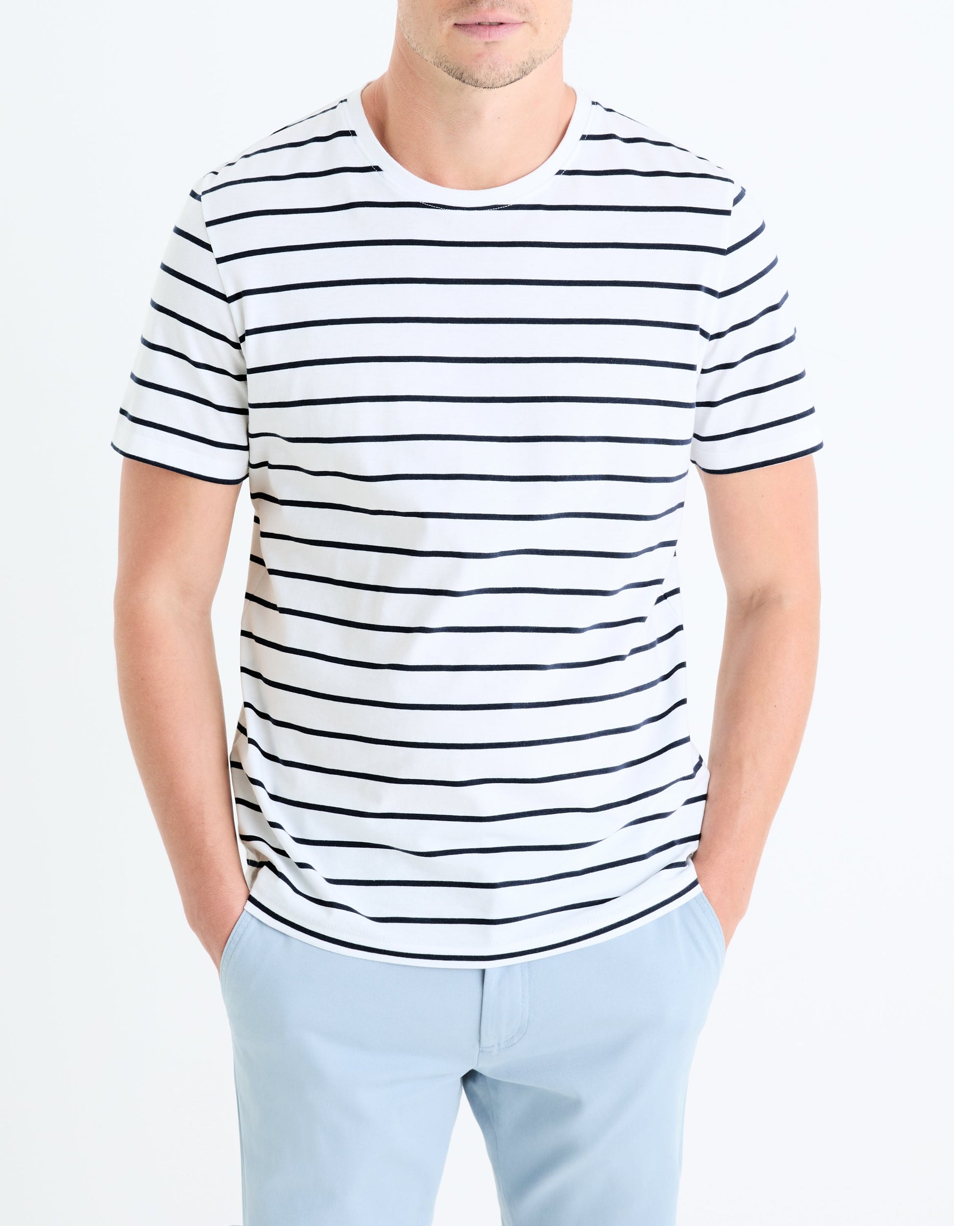 Gebaser White Short Sleeves Tshirt Celio